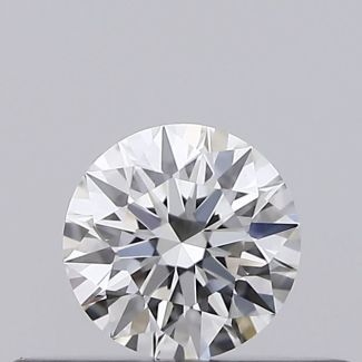 0.21 Carat Round H VVS1 EX GIA Natural Diamond