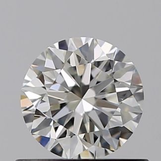 0.50 Carat Round I VVS2 VG GIA Natural Diamond