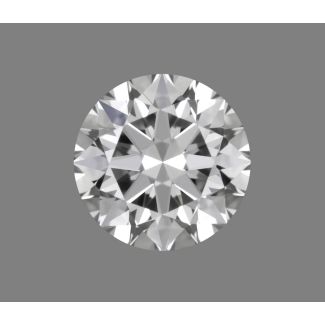 0.37 Carat Round F VVS1 EX GIA Natural Diamond