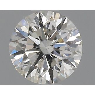 0.6 Carat Round H SI2 EX GIA Natural Diamond