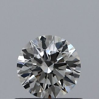 0.50 Carat Round H SI2 EX GIA Natural Diamond