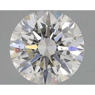 0.37 Carat Round F SI1 EX GIA Natural Diamond