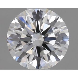 0.34 Carat Round D VVS2 EX GIA Natural Diamond