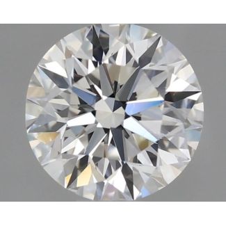 0.61 Carat Round I VVS1 EX VG GIA Natural Diamond