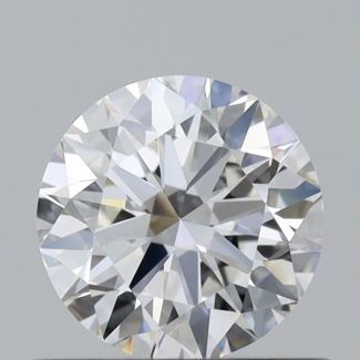 0.52 Carat Round F VVS2 EX GIA Natural Diamond