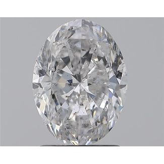 1.7 Carat Oval E SI2 - EX VG GIA Natural Diamond