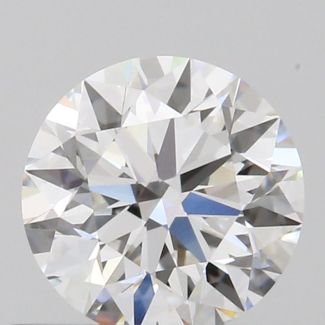 0.53 Carat Round E VVS1 EX GIA Natural Diamond