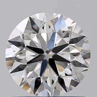 0.90 Carat Round F SI2 VG EX GIA Natural Diamond