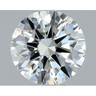 0.57 Carat Round F VVS1 EX GIA Natural Diamond