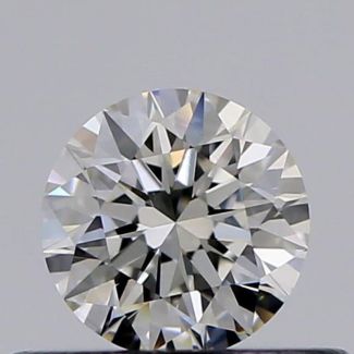 0.31 Carat Round I VVS2 EX GIA Natural Diamond