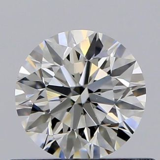 0.45 Carat Round H VS2 VG EX GIA Natural Diamond