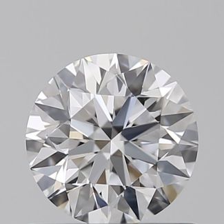 0.60 Carat Round D VVS2 EX GIA Natural Diamond