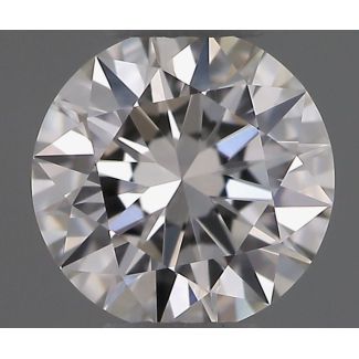 0.23 Carat Round F VVS2 EX GIA Natural Diamond