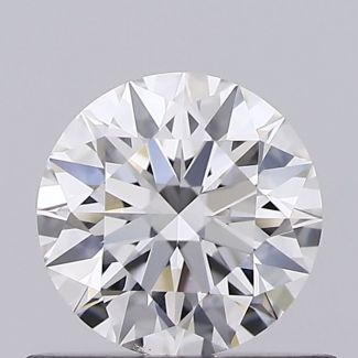 0.55 Carat Round H VVS1 EX GIA Natural Diamond