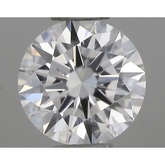 0.34 Carat Round F VVS1 EX GIA Natural Diamond