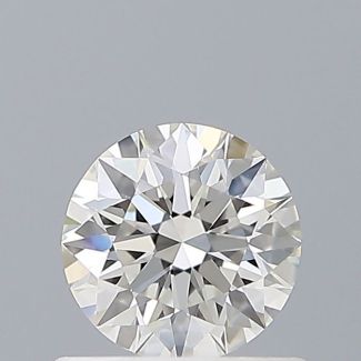 0.55 Carat Round H IF EX GIA Natural Diamond