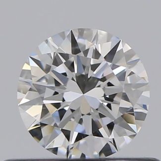 0.40 Carat Round E VVS2 EX GIA Natural Diamond