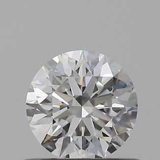 0.5 Carat Round F VVS1 EX GIA Natural Diamond