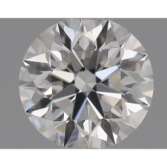 0.41 Carat Round F VVS2 EX GIA Natural Diamond