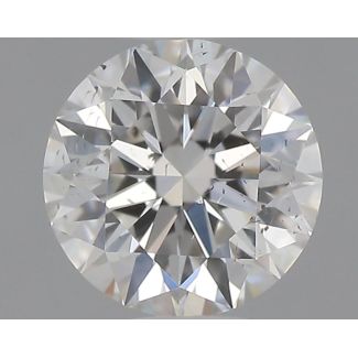 0.51 Carat Round G SI1 EX GIA Natural Diamond