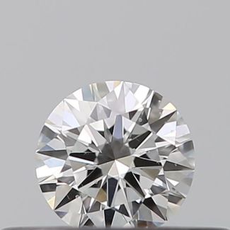 0.19 Carat Round G SI1 EX GIA Natural Diamond