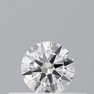 0.18 Carat Round D VVS2 EX VG GIA Natural Diamond