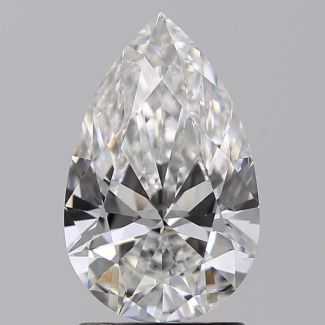 1.51 Carat Pear E SI1 - VG EX GIA Natural Diamond