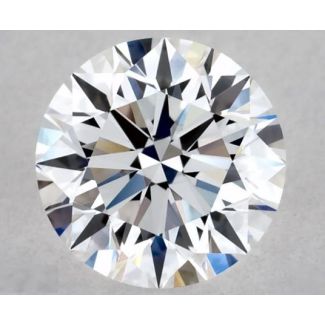 0.45 Carat Round D VVS1 EX VG GIA Natural Diamond