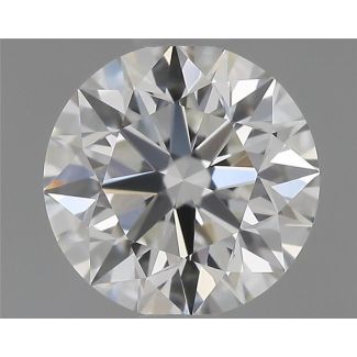 0.55 Carat Round H VS1 EX GIA Natural Diamond