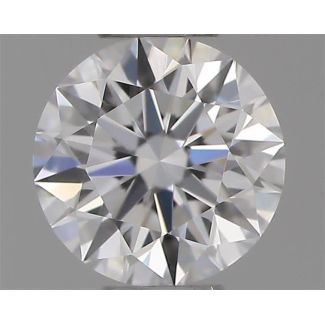 0.22 Carat Round D VVS1 EX GIA Natural Diamond