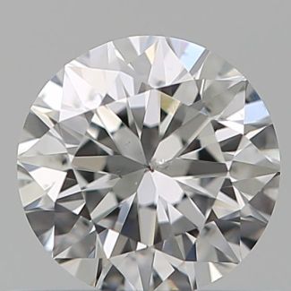 0.50 Carat Round F SI1 VG EX GIA Natural Diamond