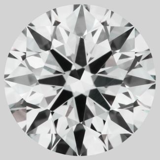 0.54 Carat Round F VVS1 EX GIA Natural Diamond