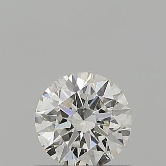 0.51 Carat Round H VS2 EX GIA Natural Diamond