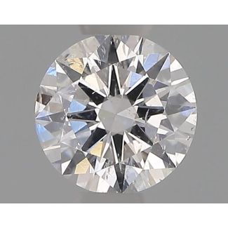 0.34 Carat Round E SI2 EX GIA Natural Diamond