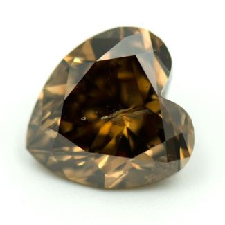 2.66 Carat Heart Fancy Deep Brown I1 - GD NONE Natural Diamond