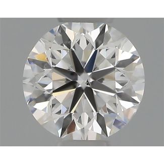 0.31 Carat Round F SI1 VG EX GIA Natural Diamond