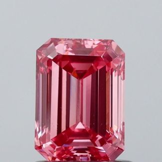 1.04 Carat Emerald Fancy Dark Reddish Red VVS2 - VG NONE Natural Diamond