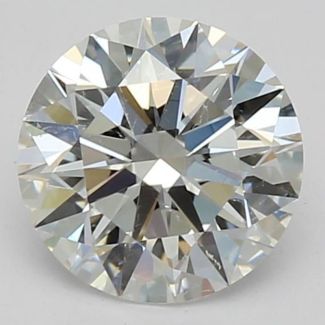 0.70 Carat Round F SI1 EX GIA Natural Diamond