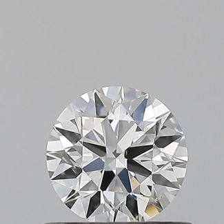 0.5 Carat Round F SI1 EX VG GIA Natural Diamond