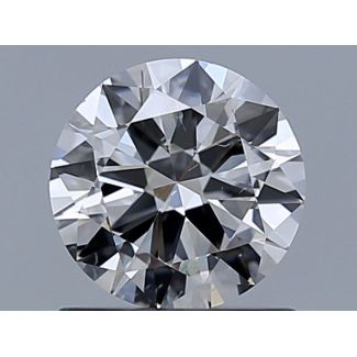 0.9 Carat Round H SI2 VG EX GIA Natural Diamond