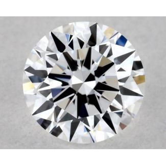 0.38 Carat Round D VVS2 EX GIA Natural Diamond