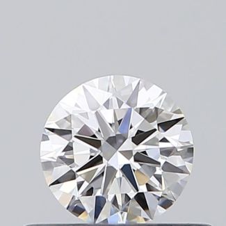 0.35 Carat Round D VVS2 EX VG GIA Natural Diamond