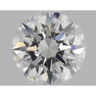 0.6 Carat Round F VVS2 EX GIA Natural Diamond