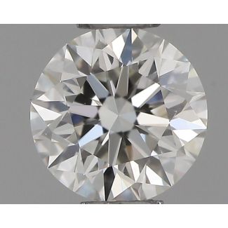 0.35 Carat Round H IF EX GIA Natural Diamond