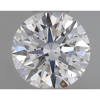 0.70 Carat Round E SI2 EX GIA Natural Diamond