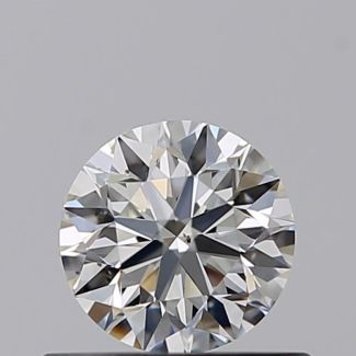 0.45 Carat Round H VS2 VG EX GIA Natural Diamond