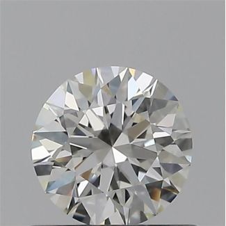 0.50 Carat Round H VVS1 EX IGI Natural Diamond