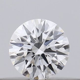 0.16 Carat Round D VVS1 EX GIA Natural Diamond