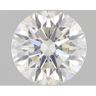 0.55 Carat Round H VVS2 EX GIA Natural Diamond