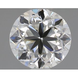 0.5 Carat Round H VVS1 GD EX IGI Natural Diamond